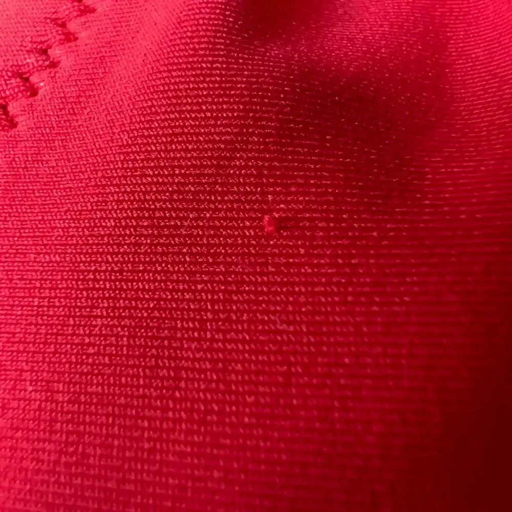 J Crew Flawed Bow One Shoulder Bikini Top Small Red